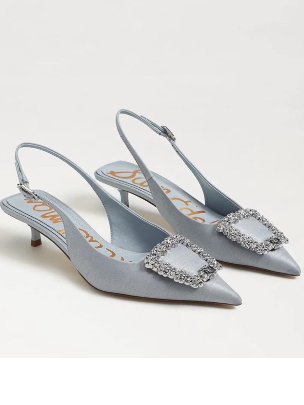 Sam Edelman Kaitlyn Sling Back Heels in Cape Blue 5.5 Womens wedding